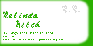melinda milch business card